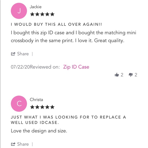 Vera Bradley Zip ID Case - Picture 9 of 10